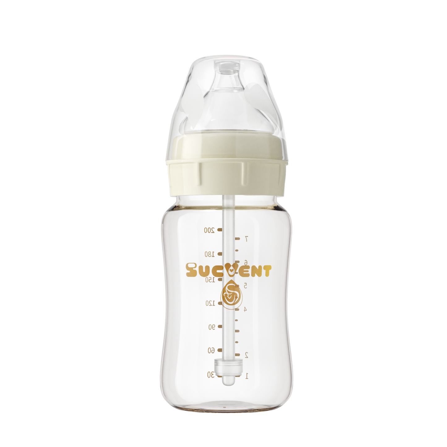 SUCVENT Glass Anti-Bloating & Anti-Choking Bottle