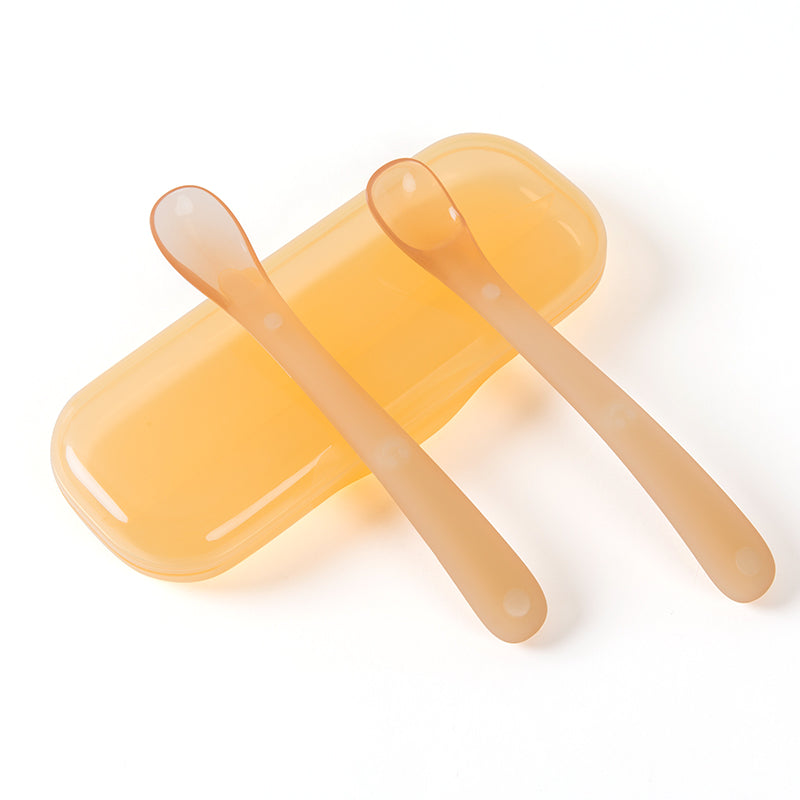 SUCVENT Silicone Feeding Spoon for Solids and Liquids