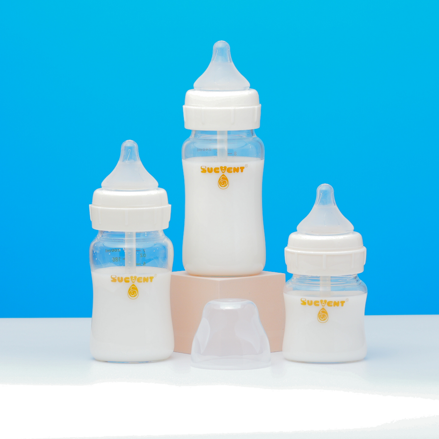 SUCVENT Glass Anti-Bloating & Anti-Choking Bottle