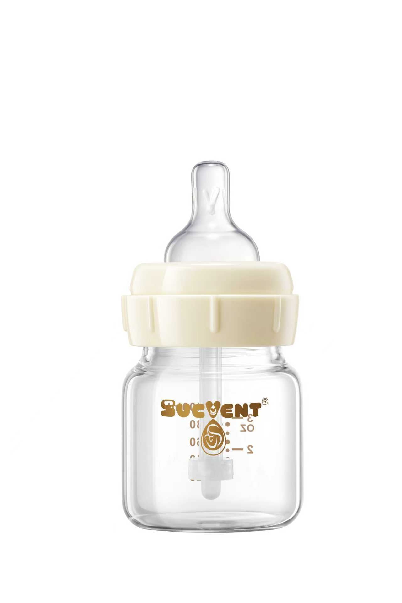 SUCVENT Glass Anti-Bloating & Anti-Choking Bottle