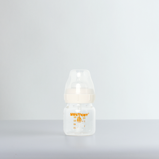 GLASS Baby Bottle | 3oz | 100ml | 1pc | Anti-Colic | SUCVENT