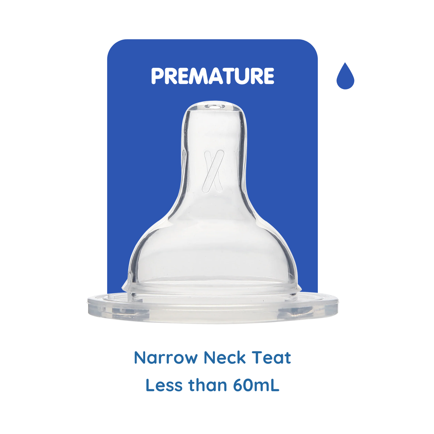 SUCVENT Narrow Neck Anti-Colic Teat | Premature (0 months+) (1oz to 4oz)