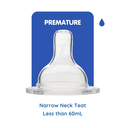 SUCVENT Narrow Neck Anti-Colic Teat | Premature (0 months+) (1oz to 4oz)
