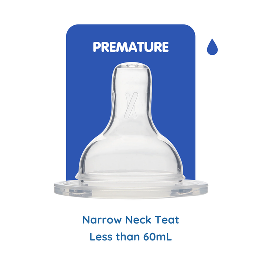 SUCVENT Narrow Neck Anti-Colic Teat | Premature (0 months+) (1oz to 4oz)