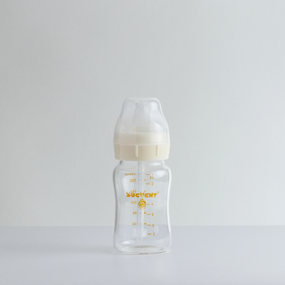 SUCVENT Glass Anti-Bloating & Anti-Choking Bottle