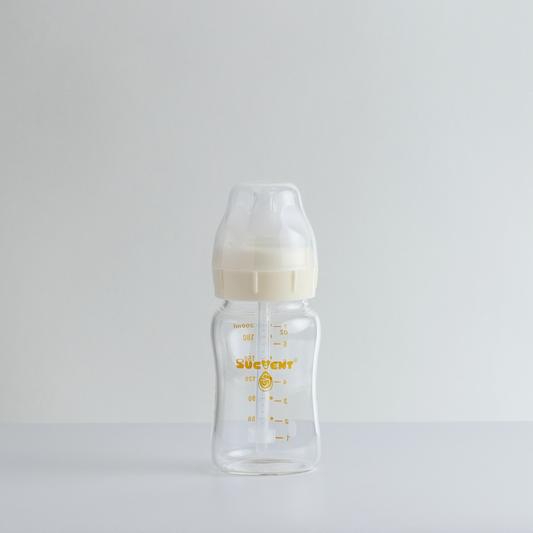 GLASS Baby Bottle | 7oz | 200ml | 1pc | Anti-Colic | SUCVENT
